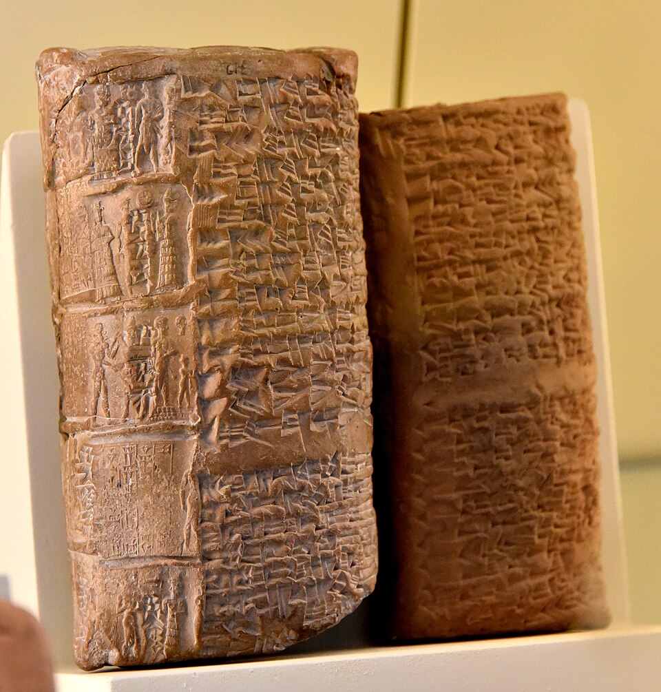 Ancient Sippar clay tablet from Old-Babylonian period, 1812-1793 BCE